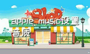 apple music设置音质