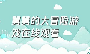 舅舅的大冒险游戏在线观看