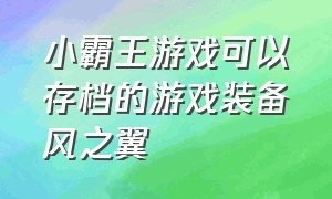 小霸王游戏可以存档的游戏装备风之翼