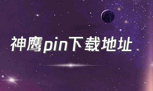 神鹰pin下载地址