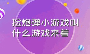 捡炮弹小游戏叫什么游戏来着