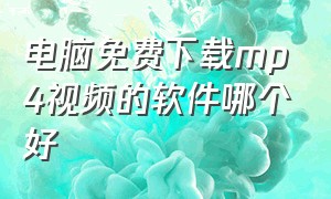 电脑免费下载mp4视频的软件哪个好