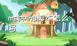 mapping脚本怎么写