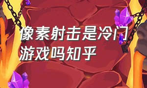 像素射击是冷门游戏吗知乎