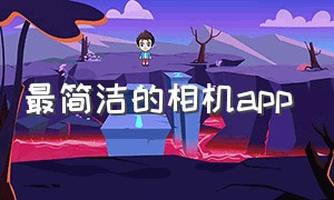 最简洁的相机app