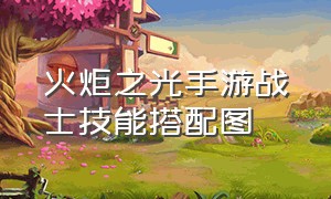 火炬之光手游战士技能搭配图