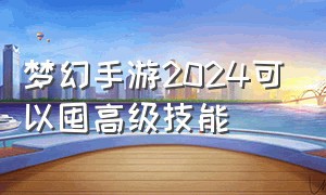 梦幻手游2024可以囤高级技能