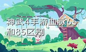 神武4手游血脉65和85区别