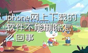 iphone网上下载的软件不能删除怎么回事