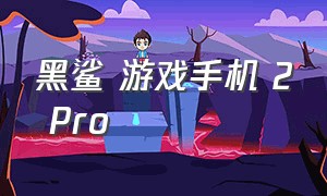 黑鲨 游戏手机 2 Pro