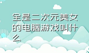 全是二次元美女的电脑游戏叫什么