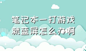 笔记本一打游戏就蓝屏怎么办啊