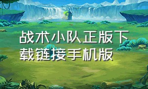 战术小队正版下载链接手机版