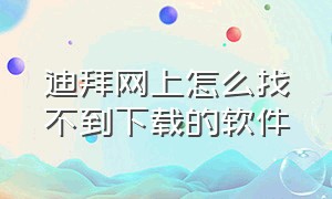 迪拜网上怎么找不到下载的软件