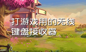 打游戏用的无线键盘接收器