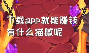 下载app就能赚钱有什么猫腻呢