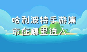 哈利波特手游集市在哪里进入