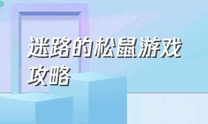 迷路的松鼠游戏攻略