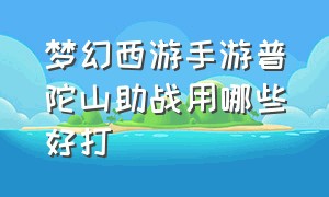 梦幻西游手游普陀山助战用哪些好打