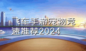 飞车手游宠物竞速推荐2024