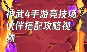 神武4手游竞技场伙伴搭配攻略视频