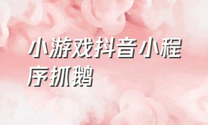 小游戏抖音小程序抓鹅