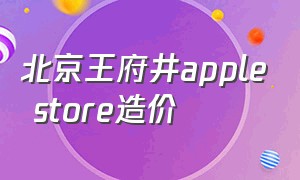北京王府井apple store造价