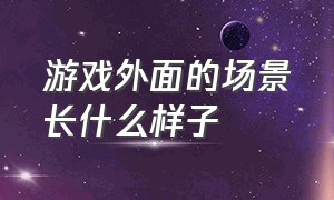 游戏外面的场景长什么样子