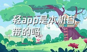 轻app是本机自带的吗