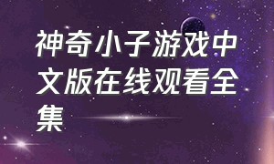 神奇小子游戏中文版在线观看全集