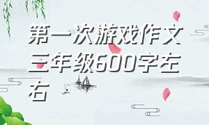 第一次游戏作文三年级600字左右