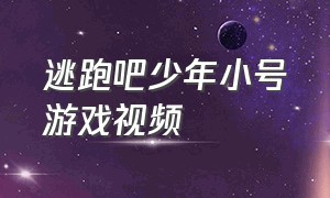 逃跑吧少年小号游戏视频