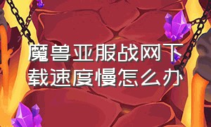 魔兽亚服战网下载速度慢怎么办