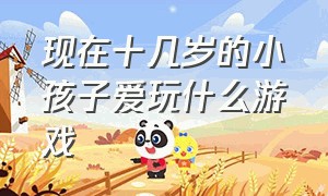 现在十几岁的小孩子爱玩什么游戏