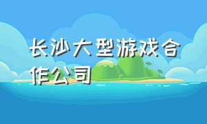 长沙大型游戏合作公司