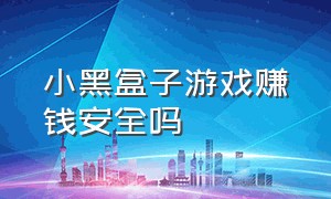 小黑盒子游戏赚钱安全吗