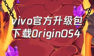 vivo官方升级包下载0riginOS4