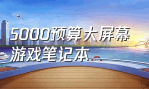 5000预算大屏幕游戏笔记本