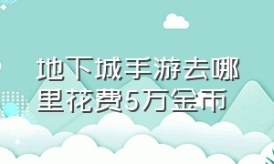 地下城手游去哪里花费5万金币