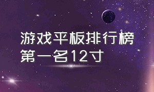 游戏平板排行榜第一名12寸