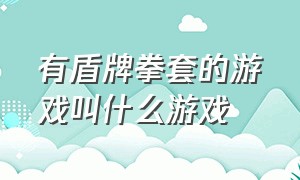 有盾牌拳套的游戏叫什么游戏