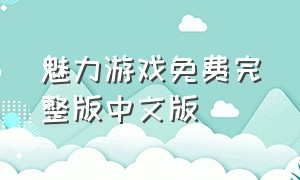 魅力游戏免费完整版中文版