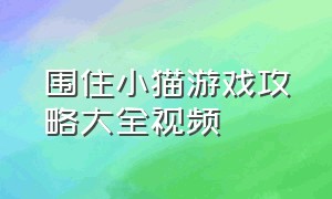 围住小猫游戏攻略大全视频