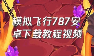 模拟飞行787安卓下载教程视频