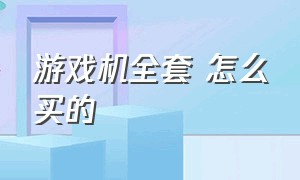 游戏机全套 怎么买的