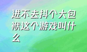 进不去抖个大包袱这个游戏叫什么