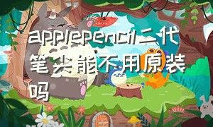 applepencil二代笔尖能不用原装吗