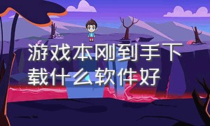 游戏本刚到手下载什么软件好