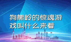 狗熊岭的惊魂游戏叫什么来着