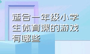 适合一年级小学生体育课的游戏有哪些